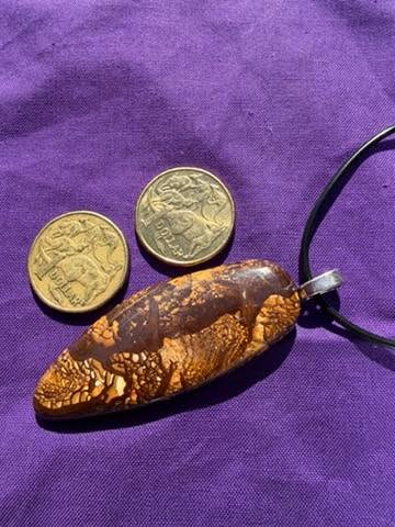 Boulder Opal pendant - Brown