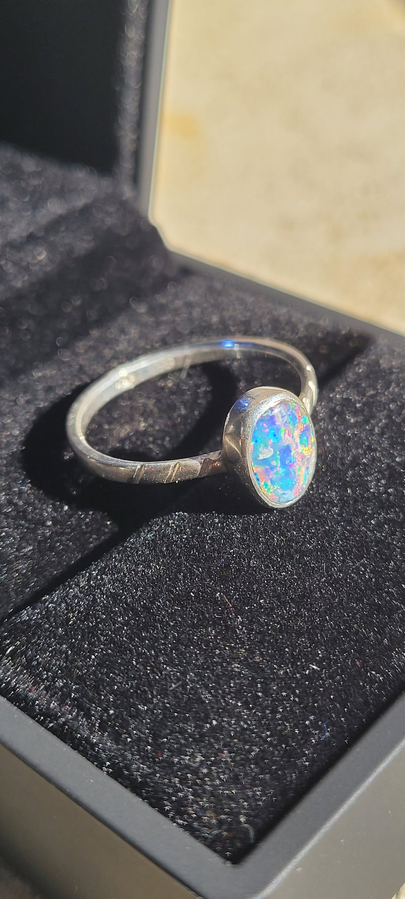 Opal Silver ring