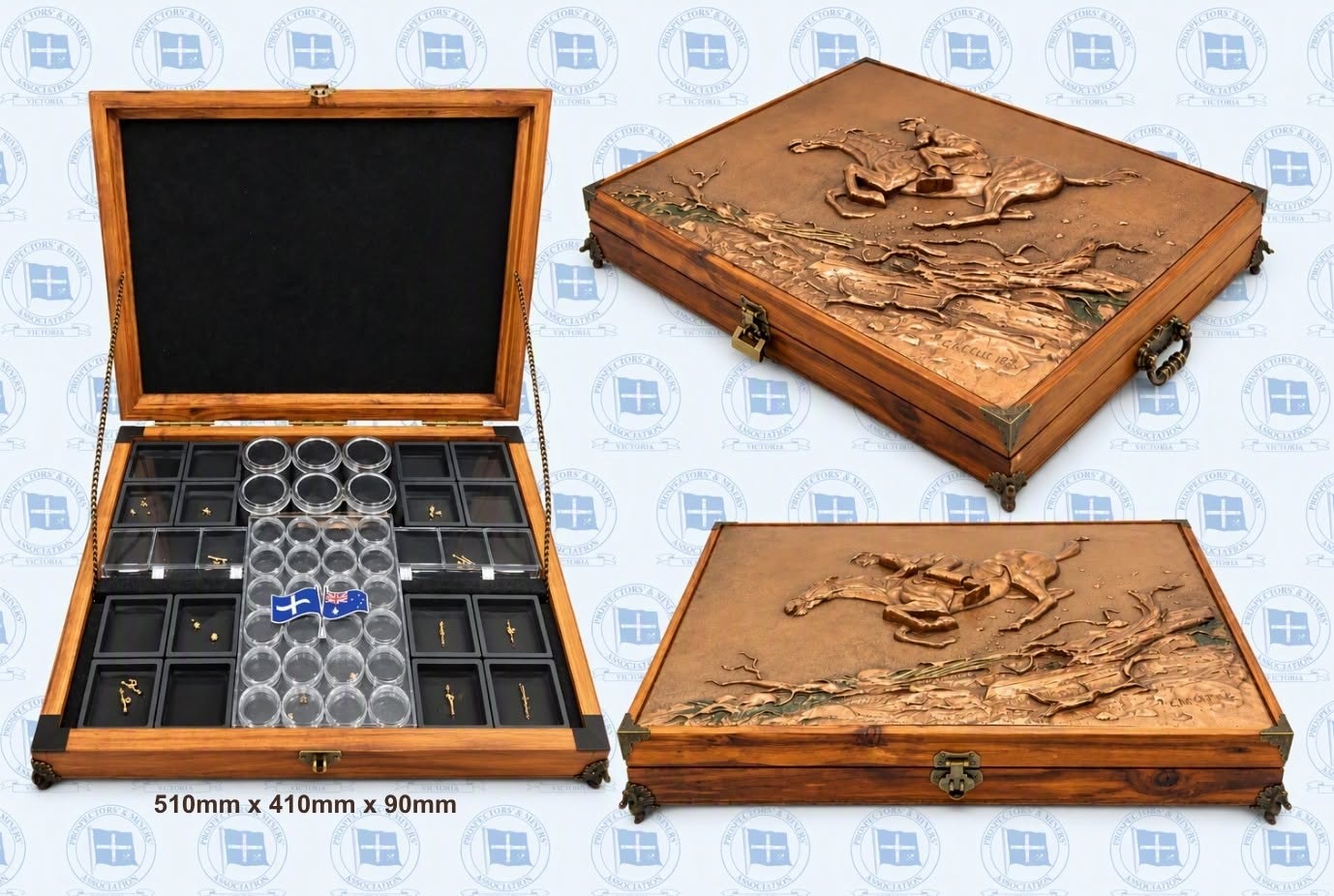 Wooden handmade display box