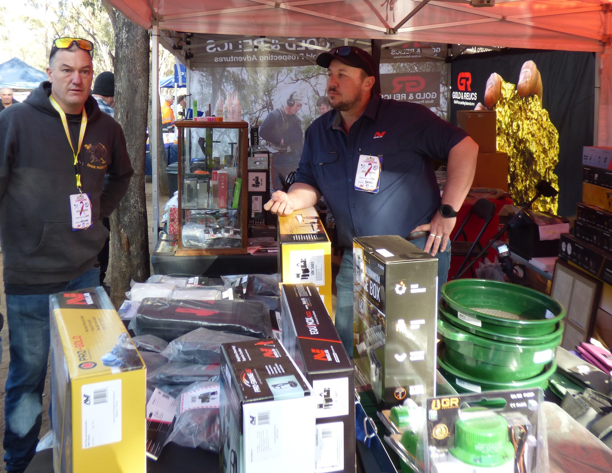 Detectronics stall at the Laanecoorie Gold Bash