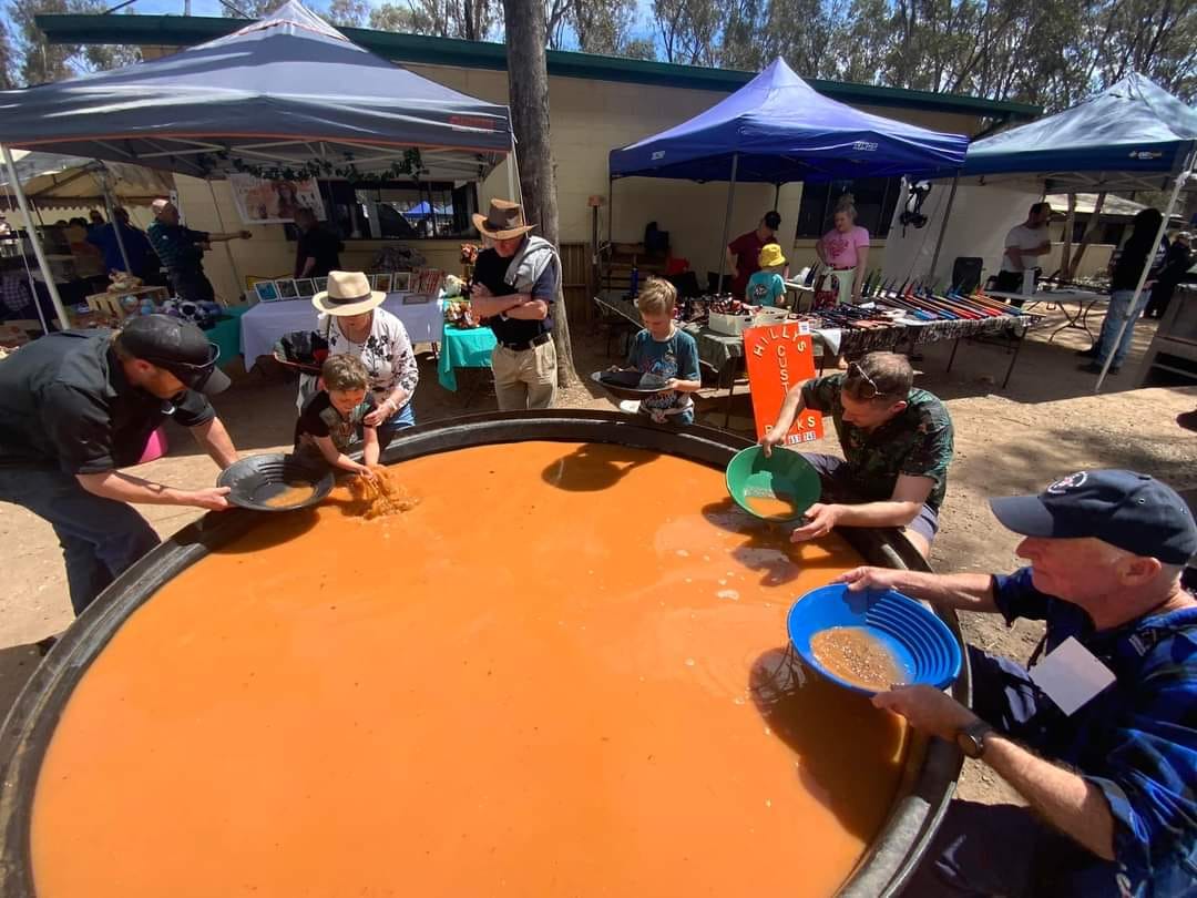 People gathered at the Gold Bash