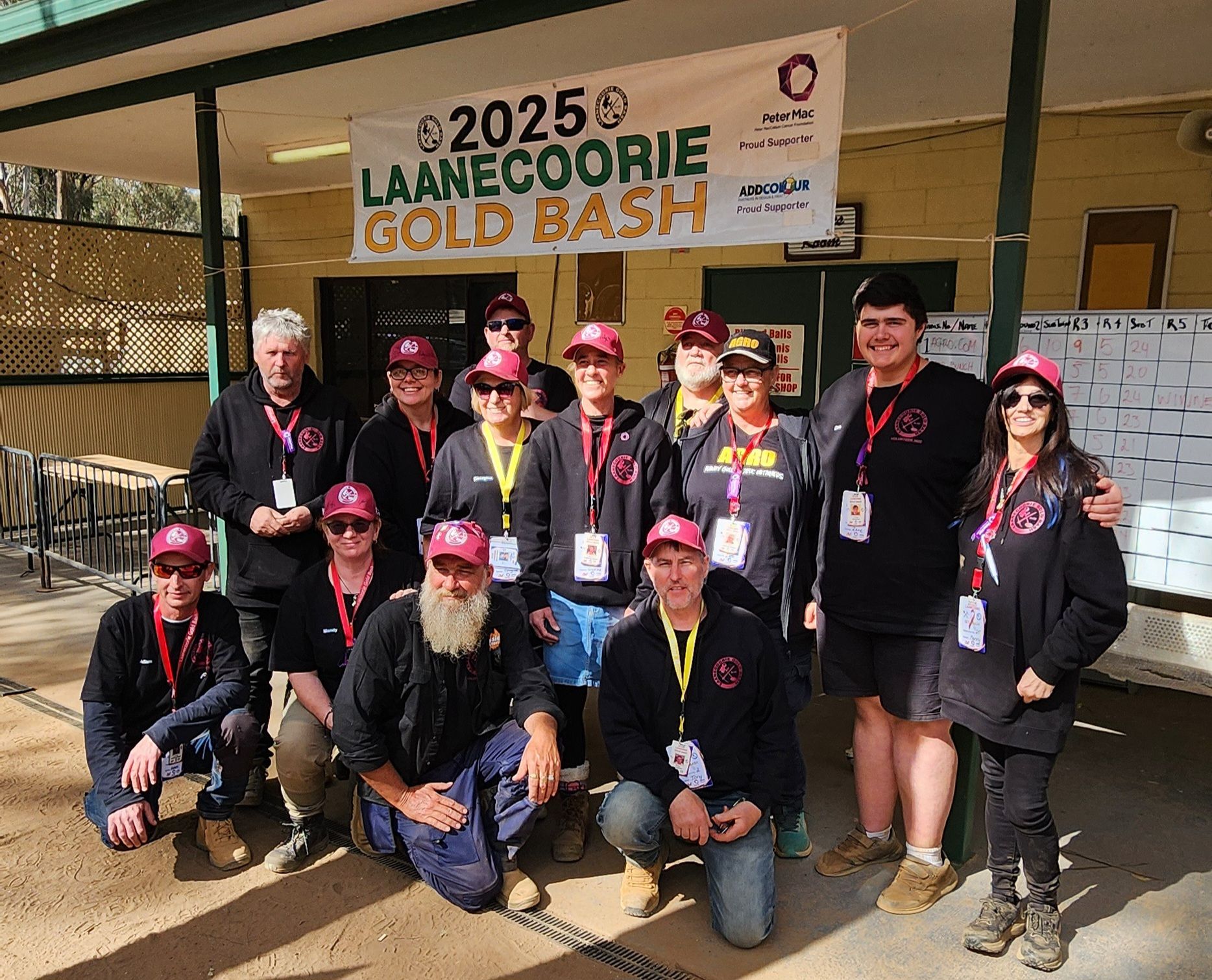 Group photo of the people behind the Laanecoorie Gold Bash